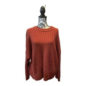Universal Thread Knit oversized boxy sweater Rust Orange size 2X